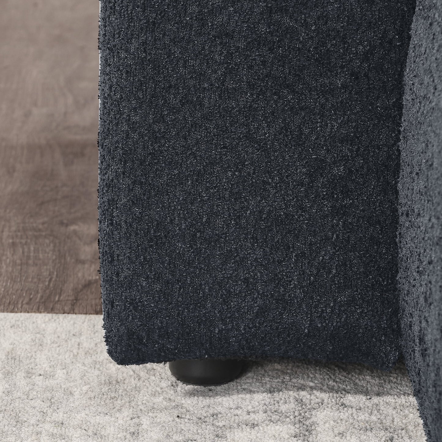 Black U Shape Sectional Sofa Couch, DIY Modular, Living Room Furniture, Includes 2 Seats & 2 Chaises