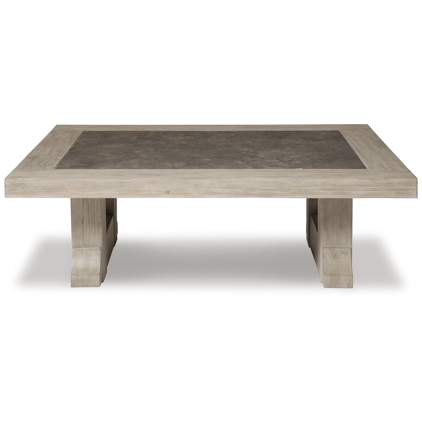 Ashley Furniture Signature Design: Rustic Hennington Wood Coffee Table for Living Room, Light Brown