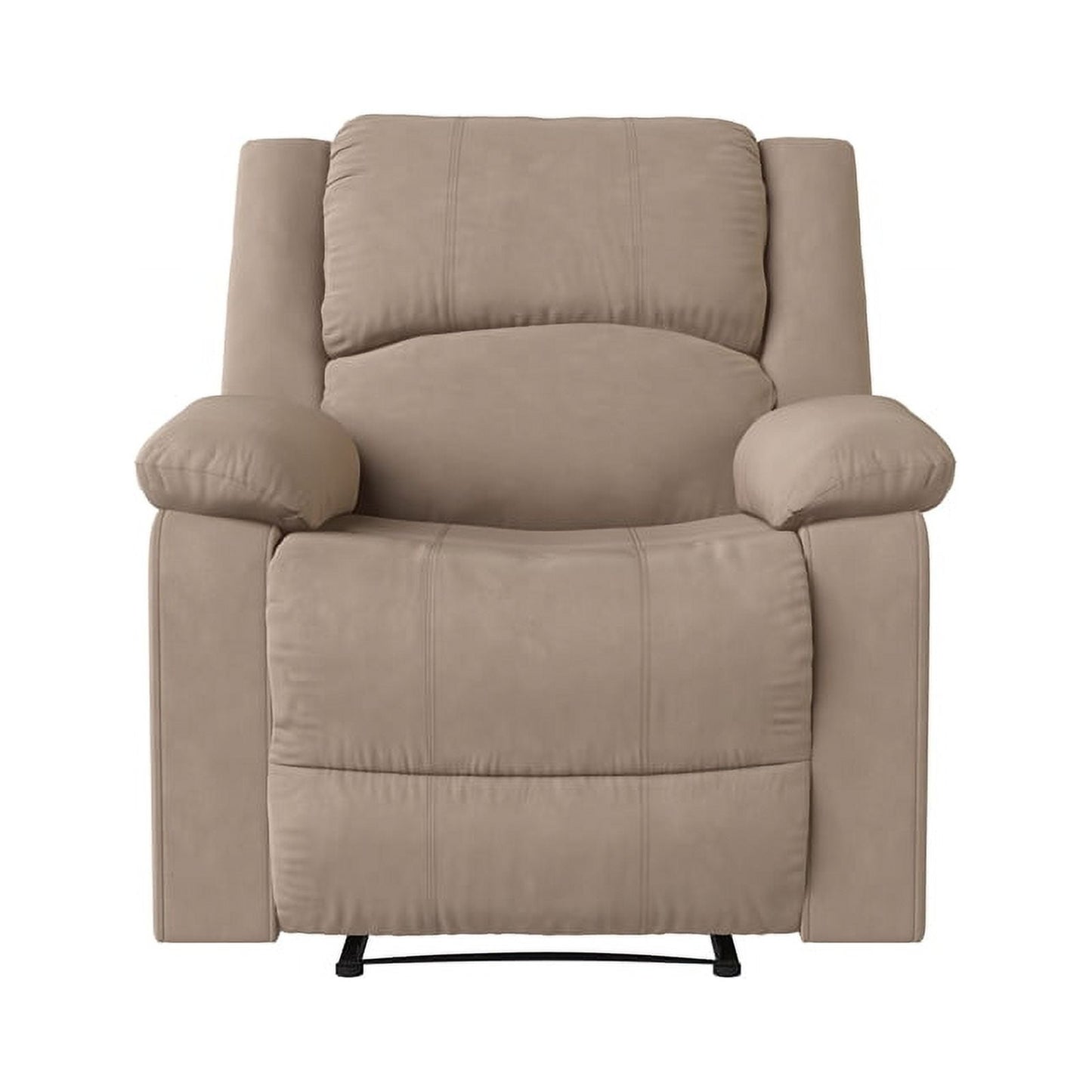 Dayton Recliner by Relax-A-Lounger - Beige Upholstered Fabric, Manual Handle