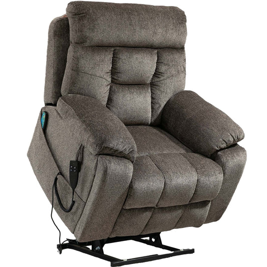 Electric Massage Recliner Chair with Remote Control, Power Lift, Dark Gray