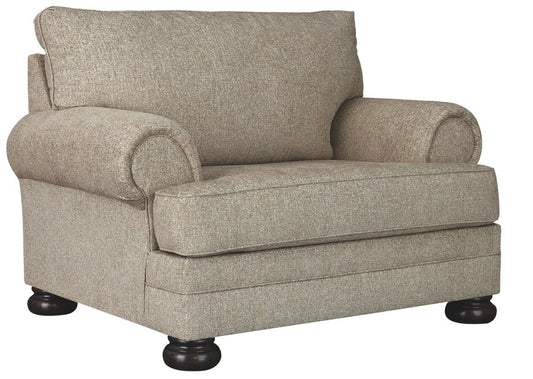 Ashley Signature Design Kananwood Traditional Upholstered Armchair, Oversized Accent in Oatmeal