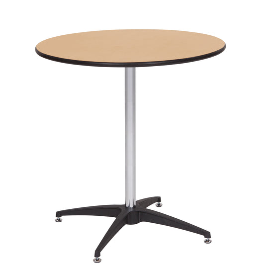 Table - 30in WFT Series Russian Birch Wood Round - Rubber Edge - Cocktail 30in & 42in Kit