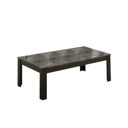 Walmart 3-Piece Transitional Set: Coffee, End, Side Tables with Grey Marble Top for Living Room