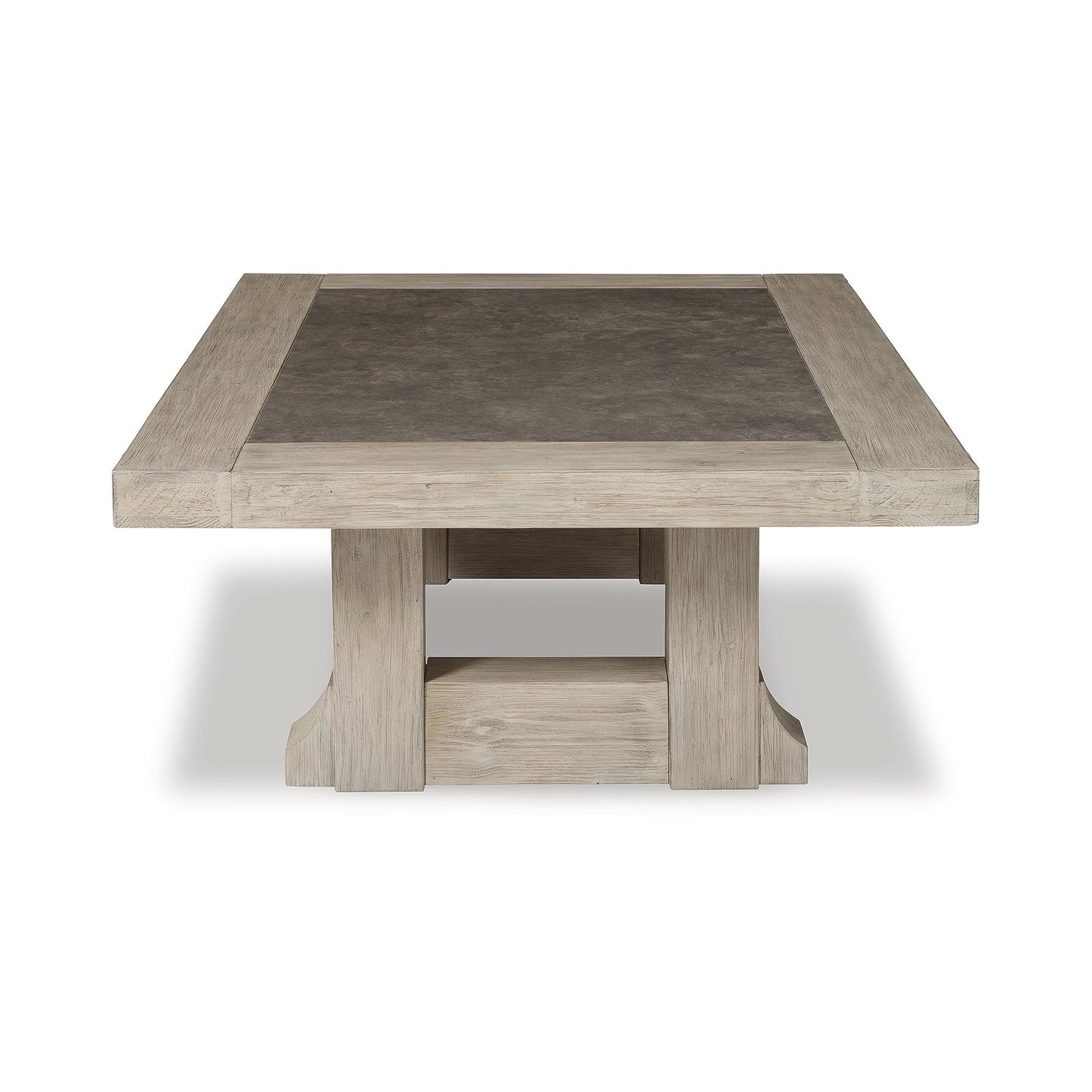 Ashley Furniture Signature Design: Rustic Hennington Wood Coffee Table for Living Room, Light Brown